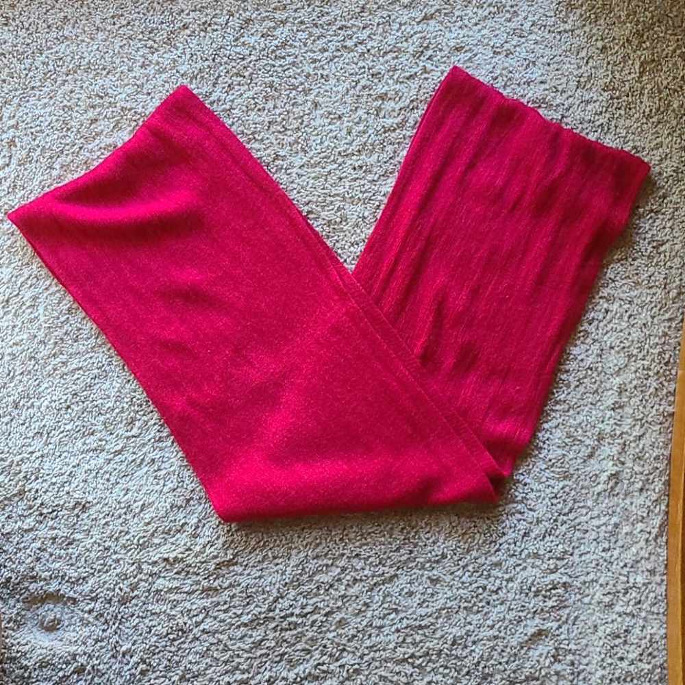 Acrylic Red Infinity Scarf